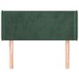 Voir la diapositive 3 : VIDAXL Tete de lit avec oreilles Vert fonce 103x16x78/88 cm Velours
