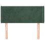 Voir la diapositive 3 : VIDAXL Tete de lit avec oreilles Vert fonce 103x16x78/88 cm Velours