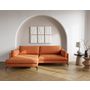 Voir la diapositive 1 : LISA DESIGN Carlos - canapé d'angle gauche 4 places ultra moelleux en tissu texturé