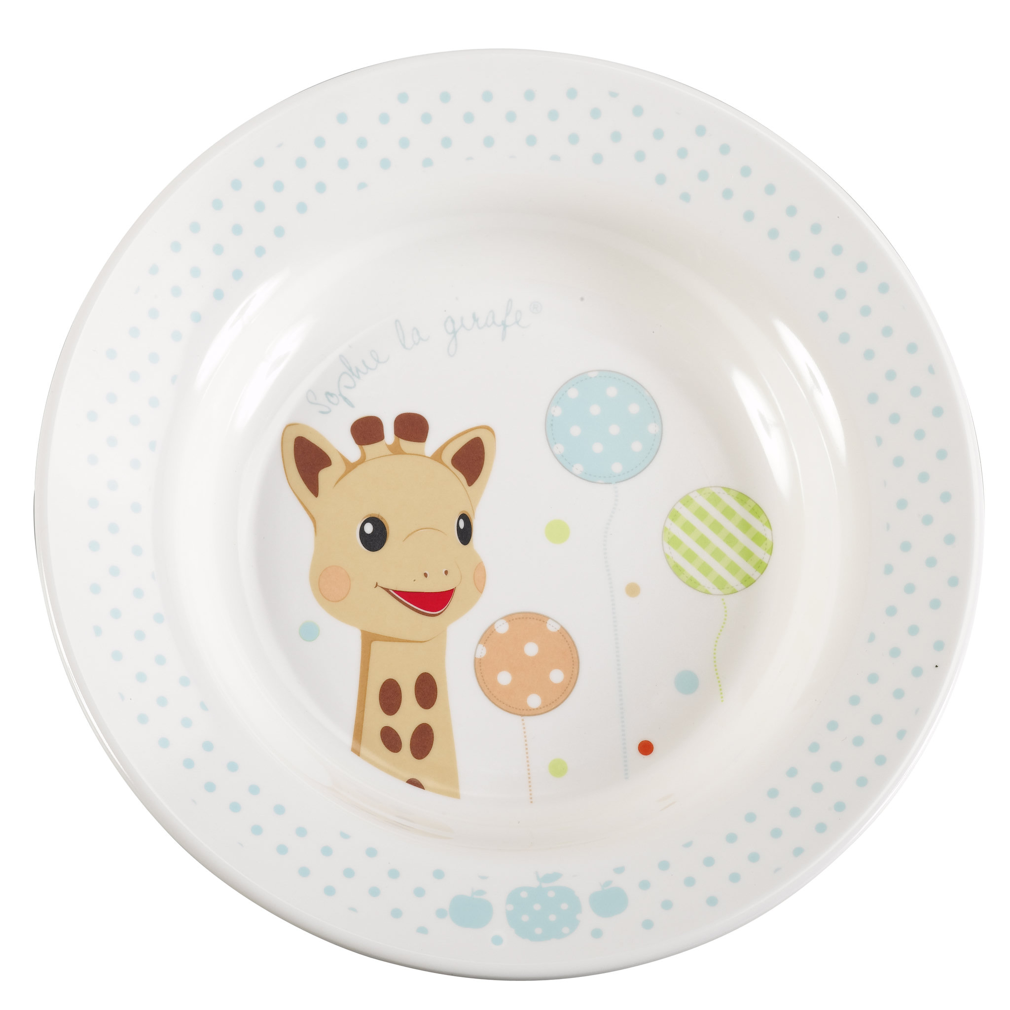 Voir la diapositive 2 : VULLI Coffret repas 4 pièces Sophie La Girafe 