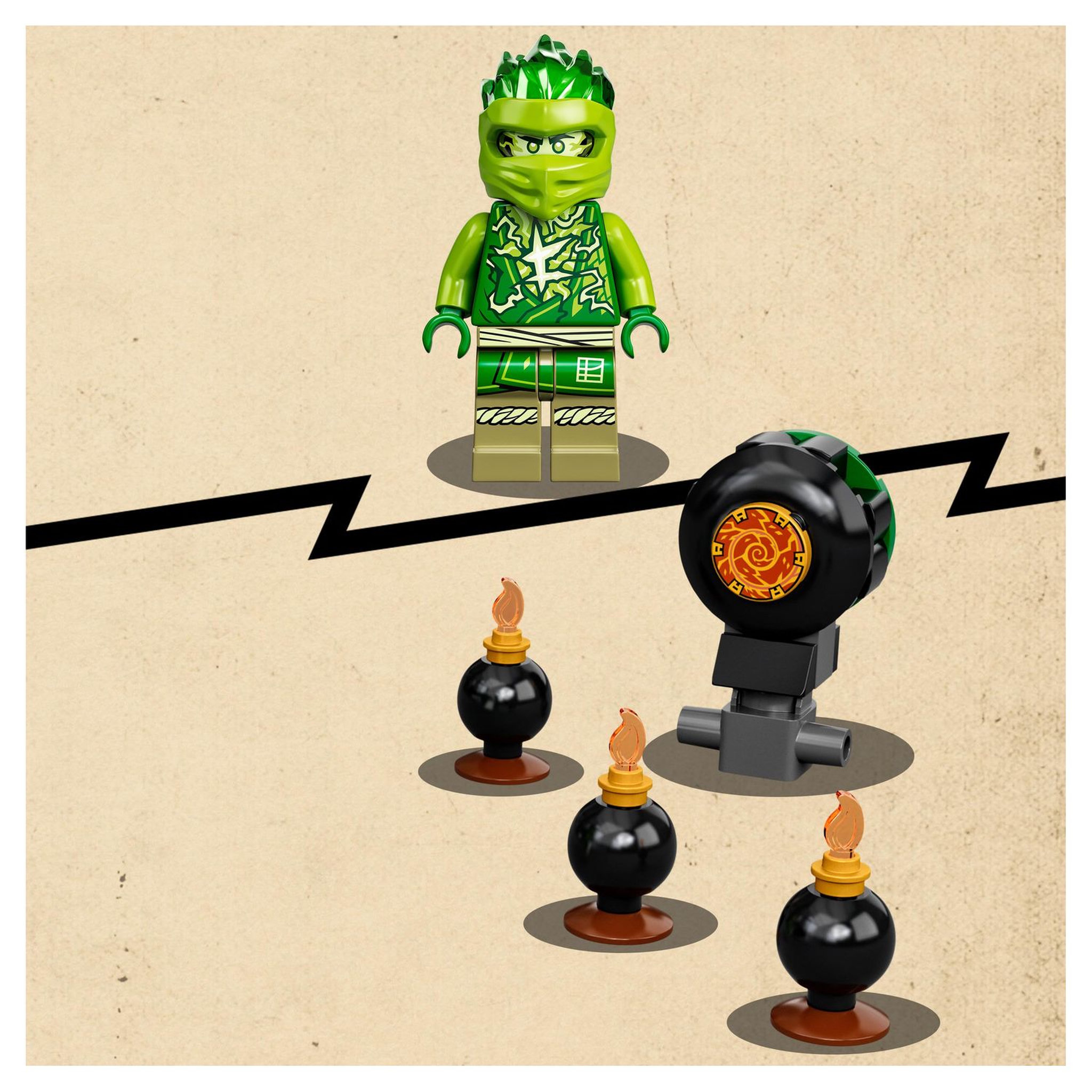Voir la diapositive 5 : LEGO Ninjago 70689 - L'Entraînement Ninja Spinjitzu de Lloyd