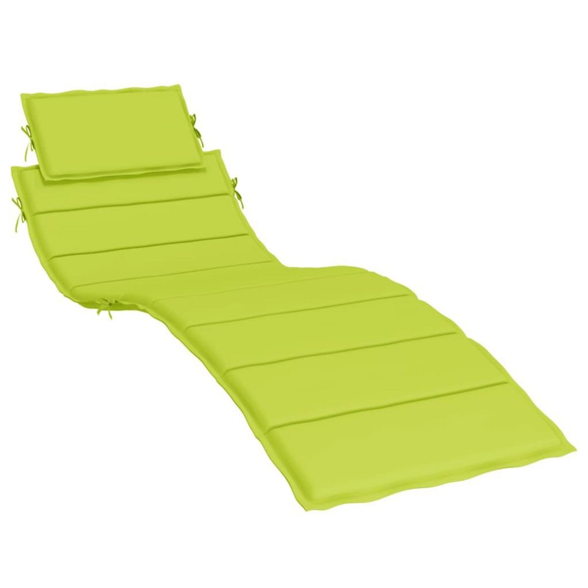 VIDAXL Coussin de chaise longue vert vif 186x58x3 cm tissu oxford