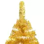 VIDAXL Arbre de Noël artificiel pre-eclaire et boules dore 120 cm PET