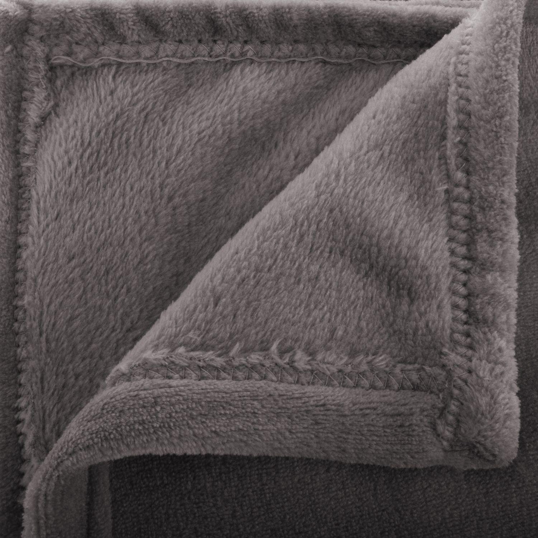 Voir la diapositive 2 : ATMOSPHERA Grand plaid en Flanelle uni