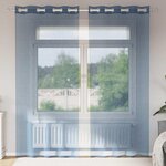 VIDAXL Rideaux en voile avec œillets 2 pcs bleu royal