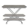 Voir la diapositive 3 : ID MARKET Table basse extensible relevable en table à manger rectangulaire URBANA plateau effet béton pied gris