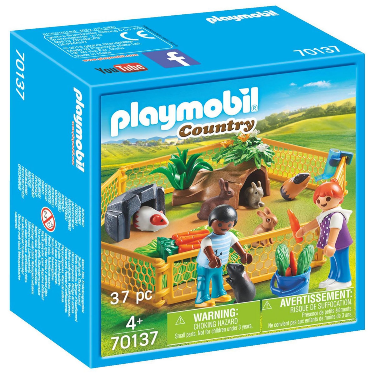 PLAYMOBIL 70137 - Country - Enfants avec Petits Animaux
