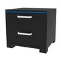 Voir la diapositive 1 : Habitat et Jardin Chevet LED  Karina  - 41 x 38 x 41.5 cm - Noir