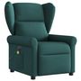 Voir la diapositive 3 : VIDAXL Fauteuil de massage inclinable electrique Vert fonce Tissu