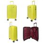 Voir la diapositive 3 : David Jones Lot 3 valises rigides dont 1 valise cabine TSA
