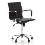 VS VENTA-STOCK Fauteuil de Bureau Croma inclinable Noir,Cuir Synthétique