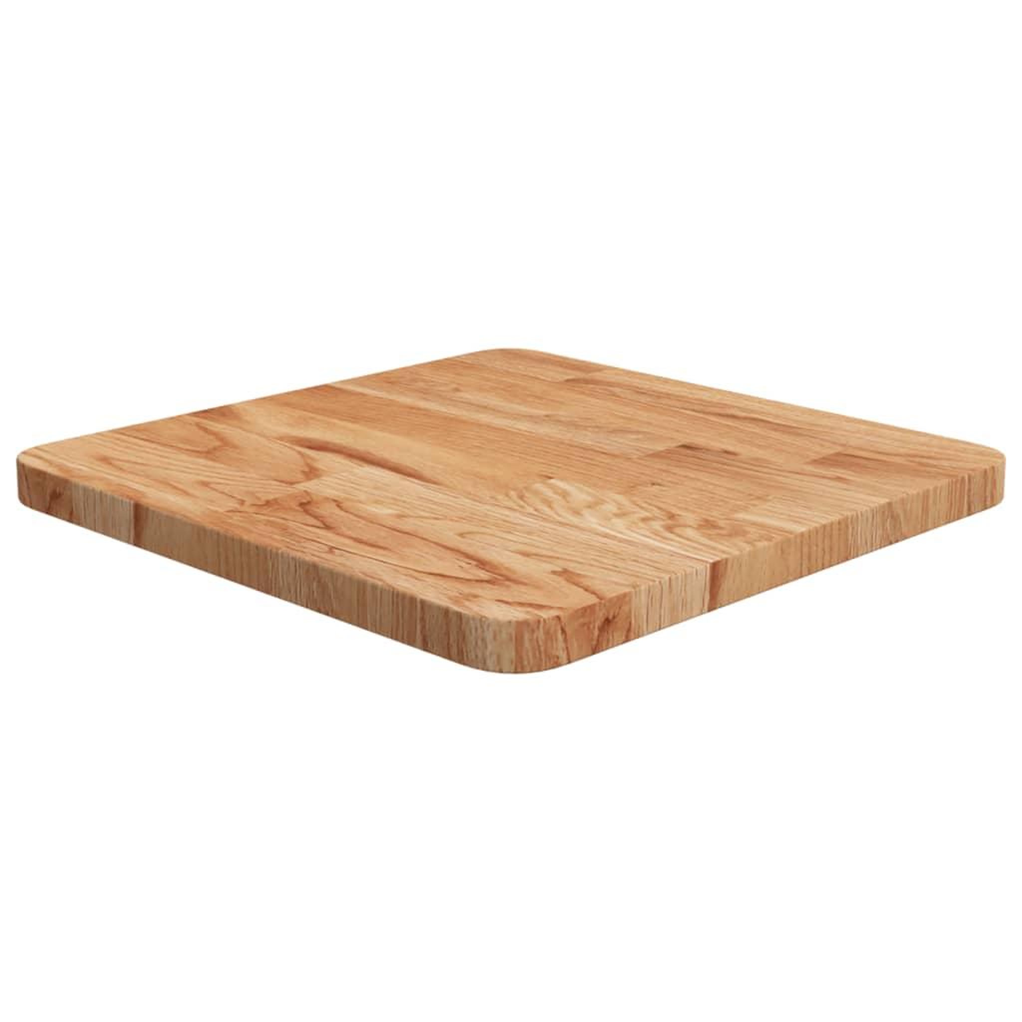 Voir la diapositive 1 : VIDAXL Dessus de table carre Marron clair40x40x2,5cm Bois chene traite