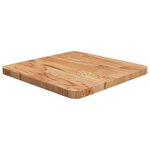 VIDAXL Dessus de table carre Marron clair40x40x2,5cm Bois chene traite