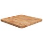 Voir la diapositive 1 : VIDAXL Dessus de table carre Marron clair40x40x2,5cm Bois chene traite