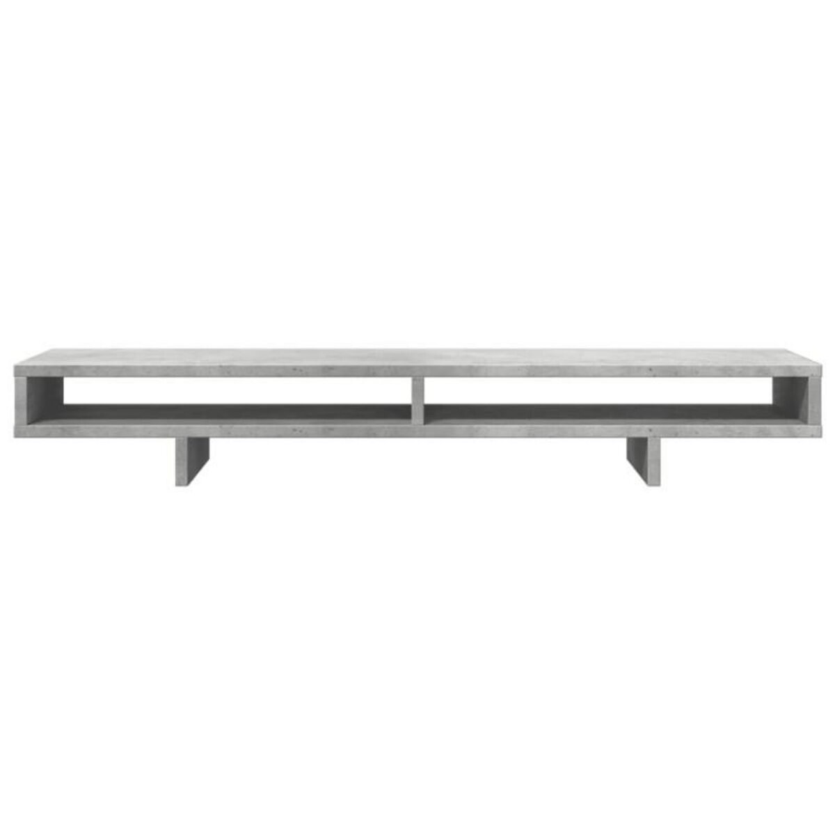 VIDAXL Support de moniteur gris béton 100x27x15 cm bois d ingénierie