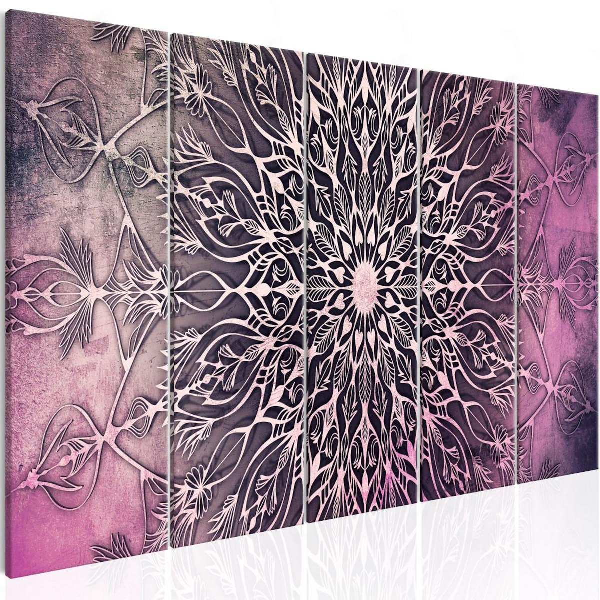 Paris Prix Tableau Imprimé 5 Panneaux  Center Narrow Pink