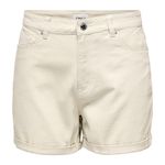 Only Short en Jean  Femme Only Brien. Coloris disponibles : Beige