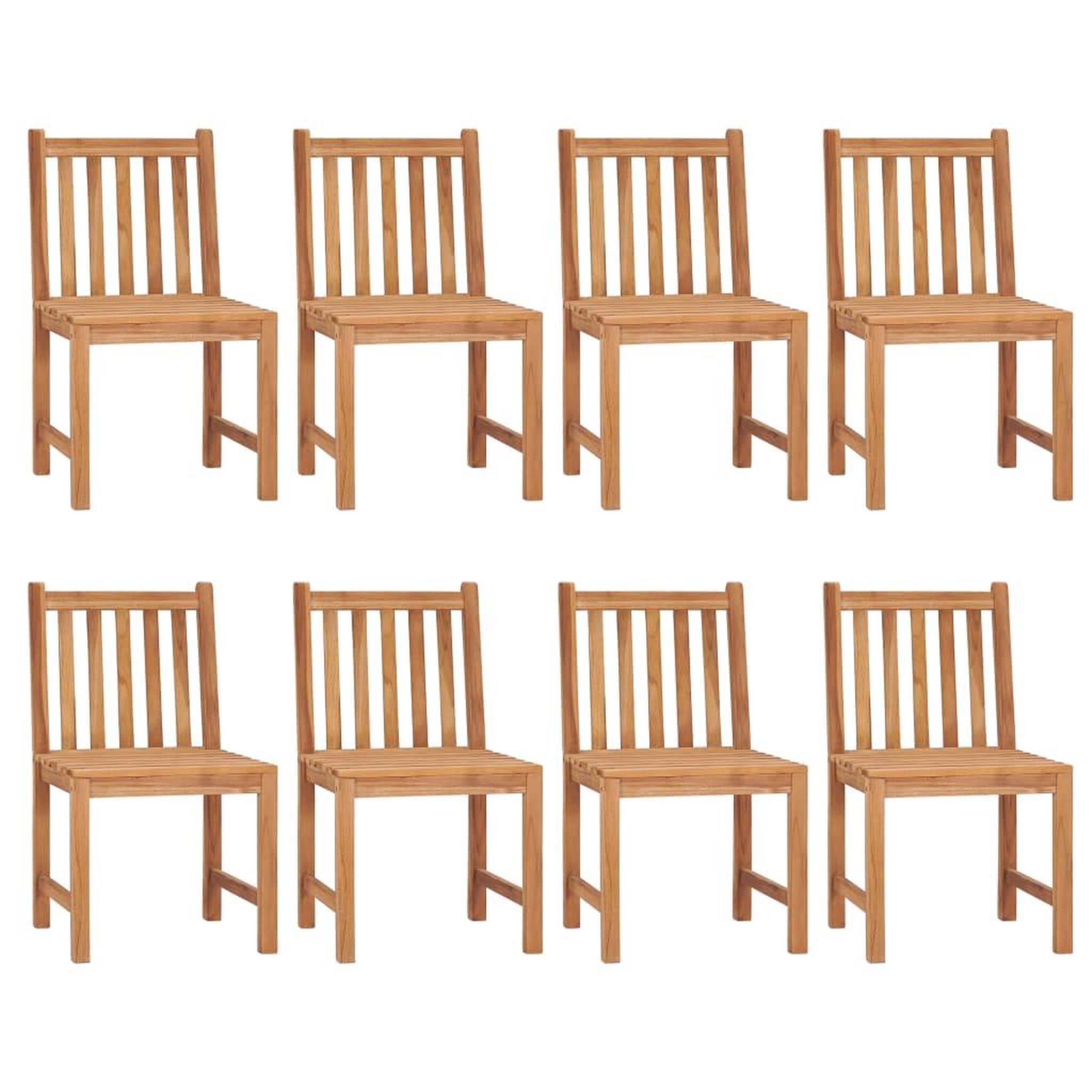 Voir la diapositive 3 : VIDAXL Ensemble a manger de jardin 9 pcs Bois de teck solide