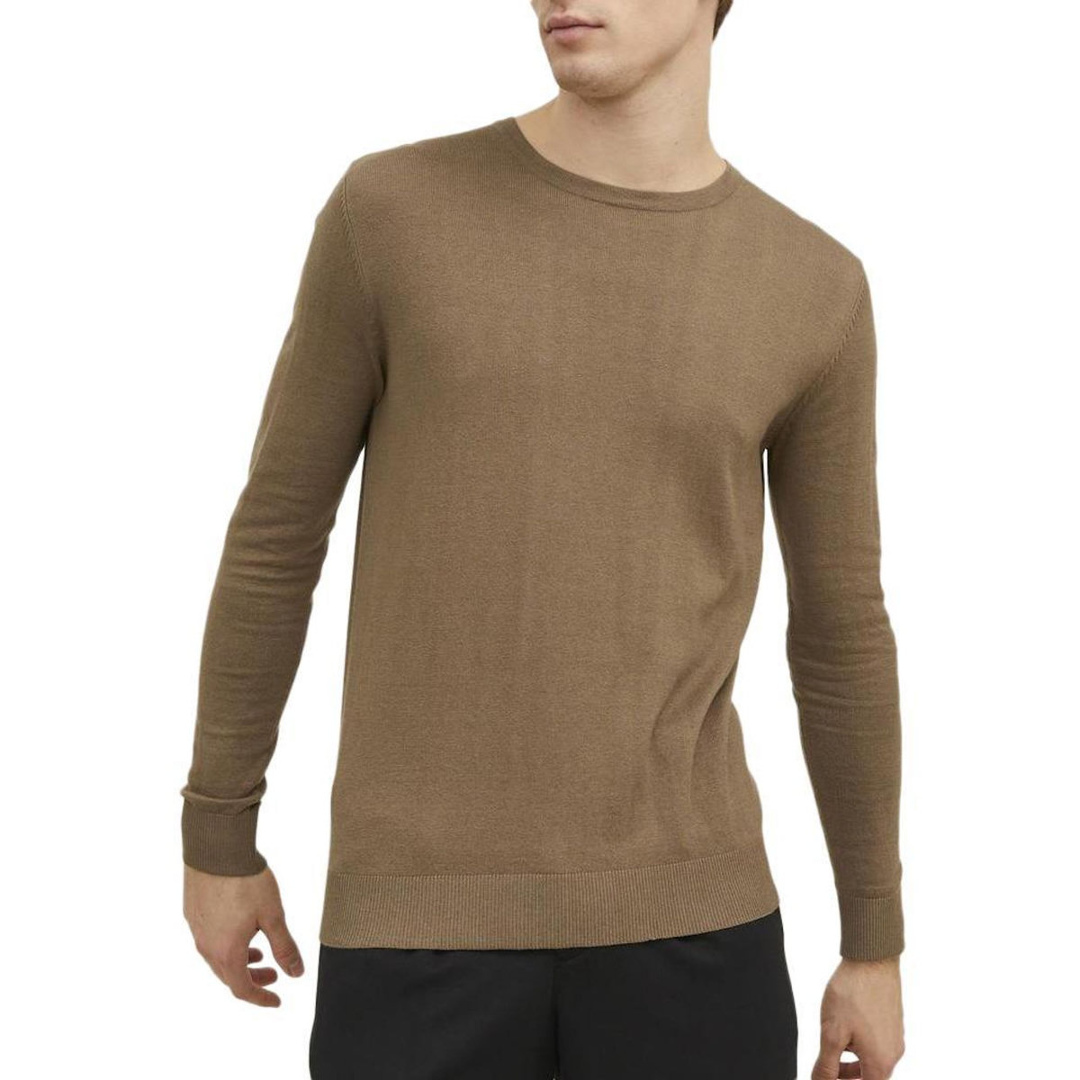 Jack & Jones Pull Marron Homme Jack & Jones Emile