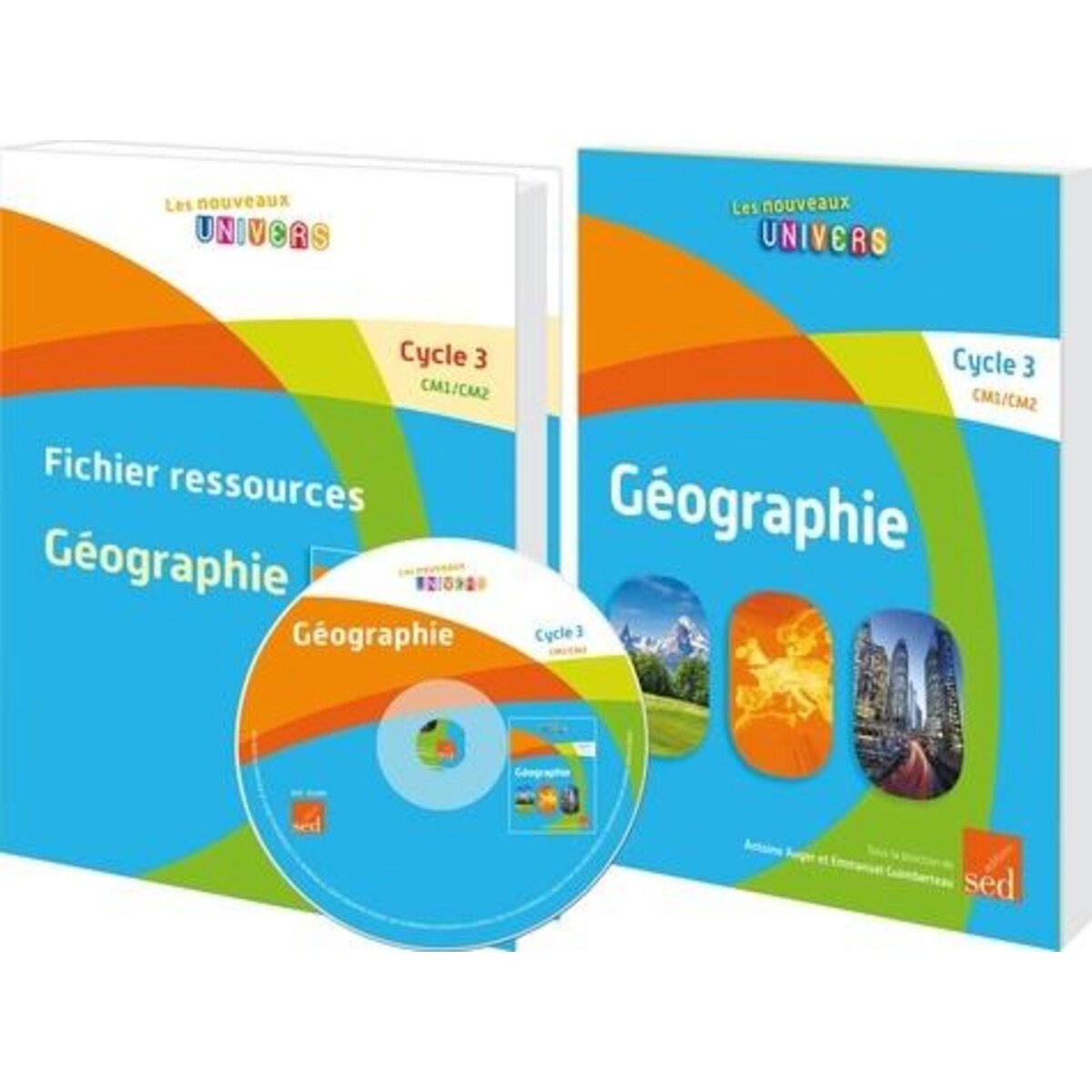 GEOGRAPHIE CYCLE 3 CM1/CM2. FICHIER RESSOURCES + 15 LIVRES DE L'ELEVE + POSTERS, AVEC 1 CD-ROM, Auger Antoine