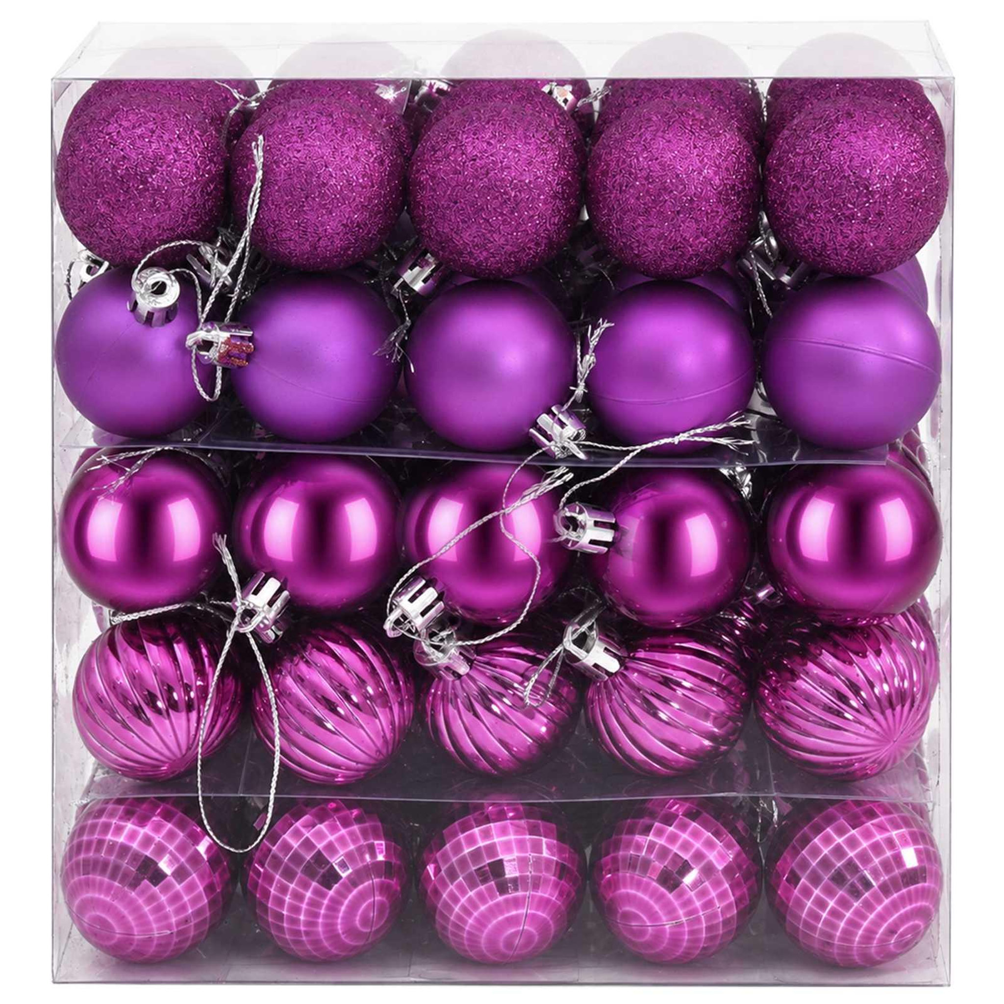 Voir la diapositive 4 : VIDAXL Ensemble de boules de Noël 100 pc Lilas 4 cm Polystyrene