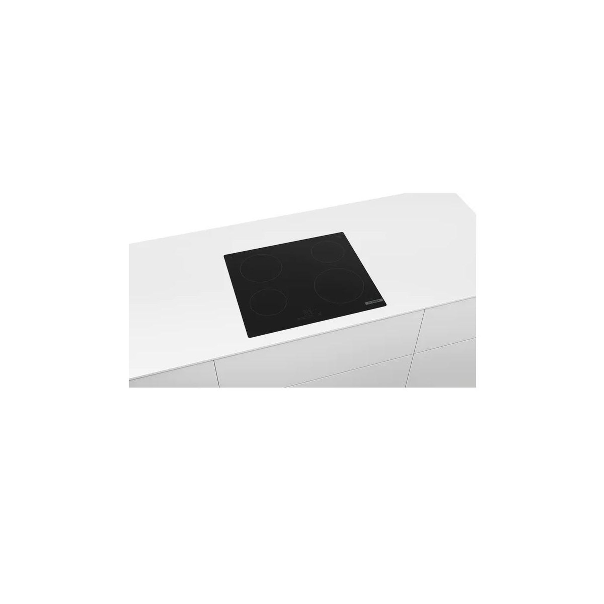Voir la diapositive 4 : BOSCH Table de cuisson vitrocéramique 60cm 4 feux 6600w noir - pke611bb8e