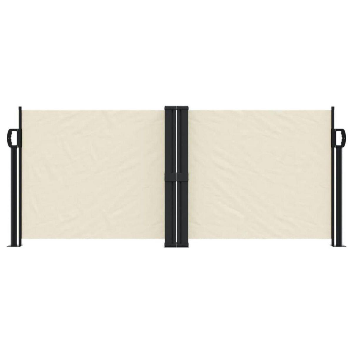 VIDAXL Auvent lateral retractable creme 100x1000 cm