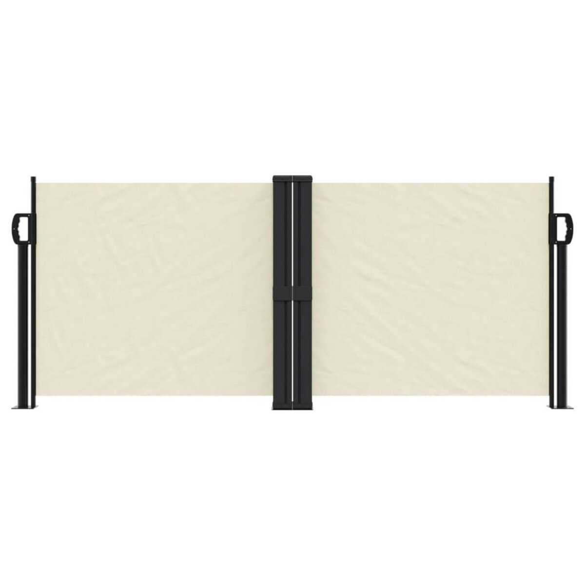 VIDAXL Auvent lateral retractable creme 100x1000 cm