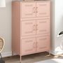 Voir la diapositive 1 : VIDAXL Buffet haut rose 68x39x113 cm acier