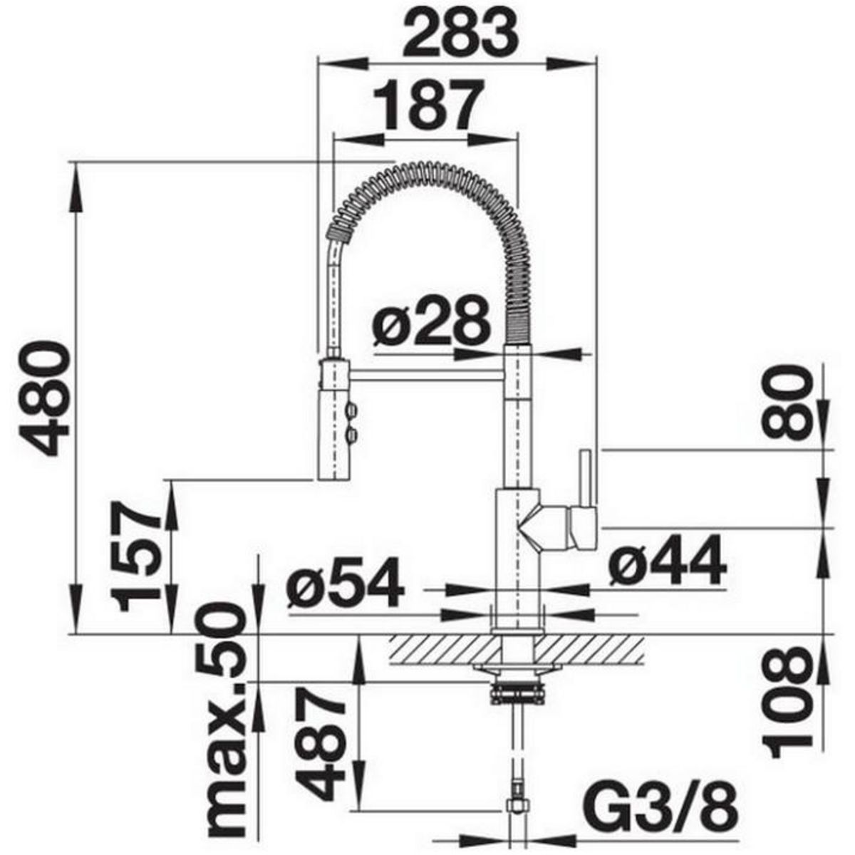 Blanco Mitigeur évier monocommande chromé - 521476