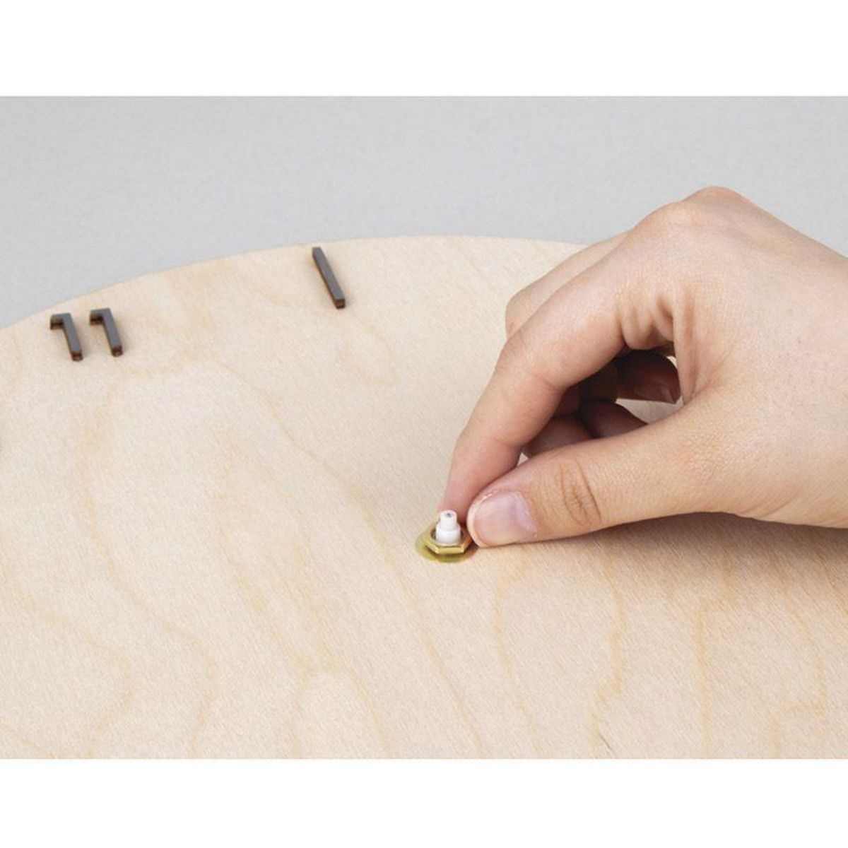 Rayher Plaque bois ronde pour horloge 25 cm