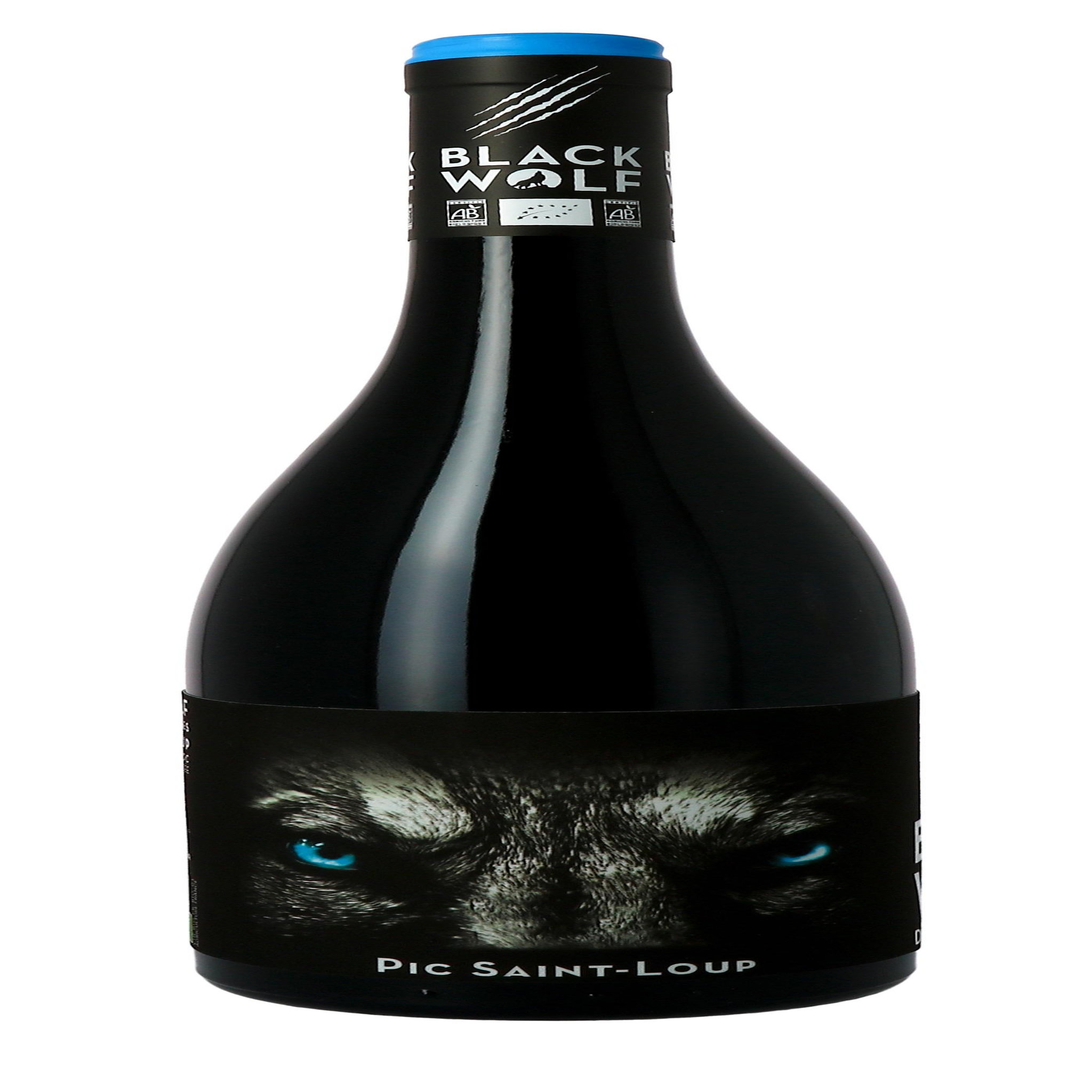 Vin rouge AOP Pic-Saint-Loup Languedoc bio Black Wolf 2018 75cl