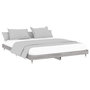 Voir la diapositive 4 : VIDAXL Cadre de lit sans matelas sonoma gris 120x200cm bois ingenierie