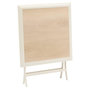 Voir la diapositive 4 : HESPERIDE Table de jardin pliante carrée 2 places AZUA - Epeautre et argile