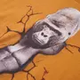 VIDAXL T-shirt enfants a manches longues ocre fonce 140