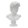 Voir la diapositive 1 : Paris Prix Buste Tête Masculine  Roman  34cm Blanc