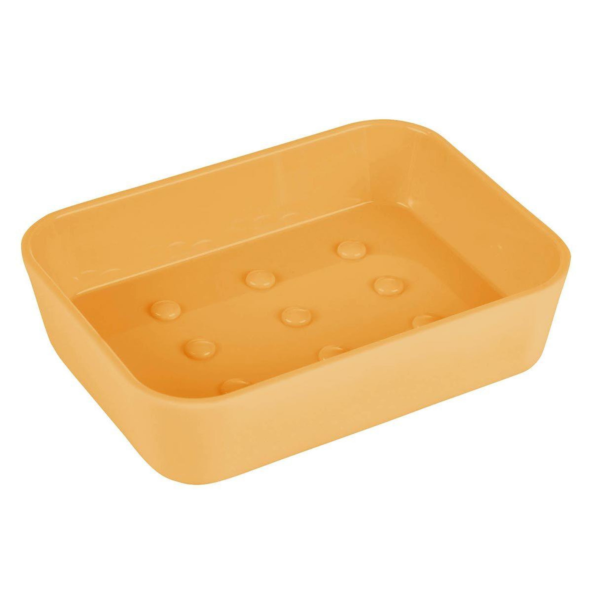 Douceur d'Intérieur Porte-savon soft touch  vitamine  11cm ocre
