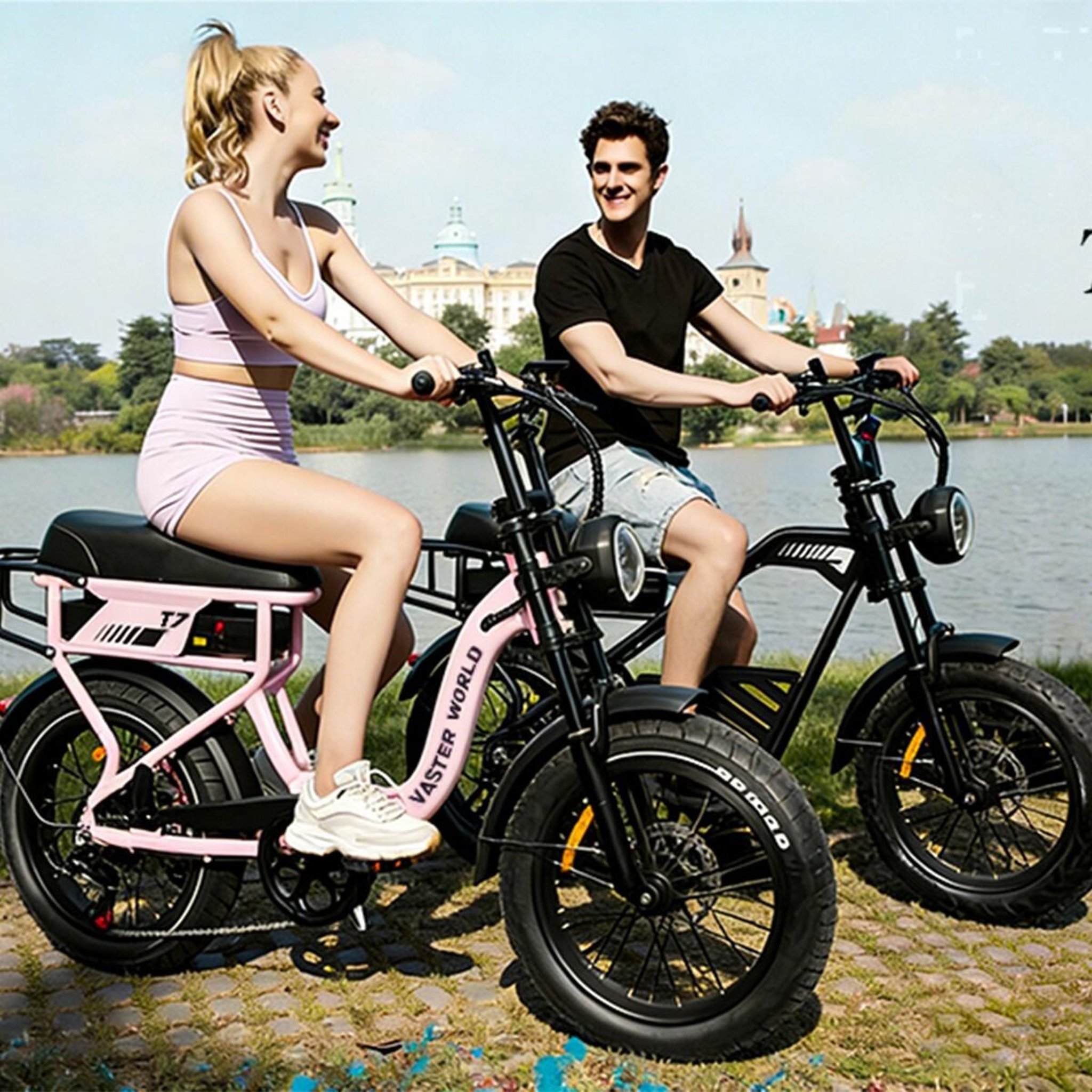 Voir la diapositive 5 : AVDL Vélo électrique fat bike t7 20 , 250 w, 48 v, 18 ah, grande autonomie, pour deux passagers