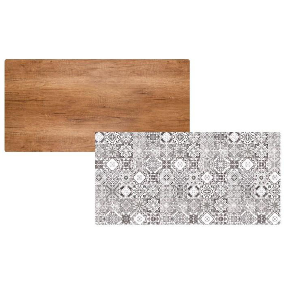 Paris Prix Table Basse 2 Covers  Natural  120cm Rouge