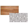 Voir la diapositive 5 : Paris Prix Table Basse 2 Covers  Natural  120cm Rouge