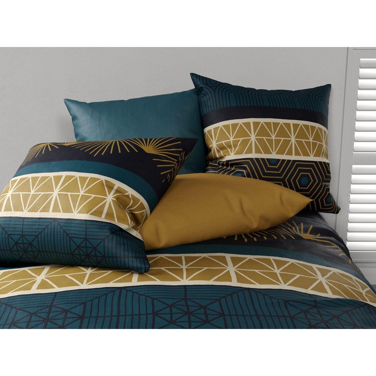 ATELIER DU COTON Parure housse de couette 100%coton 57fils qobe