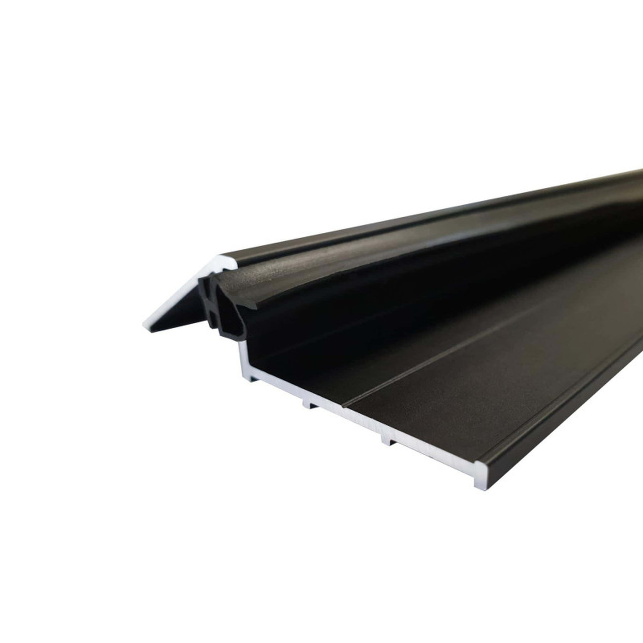 Voir la diapositive 1 : ESPACE-BRICOLAGE Seuil de porte 93 cm avec joint - anodisé noir