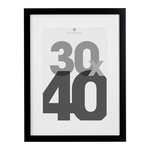 ATMOSPHERA Cadre Photo Bois 30x40cm Noir