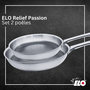 Voir la diapositive 3 : ELO Lot de 2 Poêles 24/28cm et 3 Faitouts Elo Relief Passion