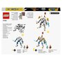 LEGO Ninjago 71761 - Le robot de puissance de Zane - Évolution, avec Figurines Serpent, Bataille Ninja avec bannière de mission à collectionner