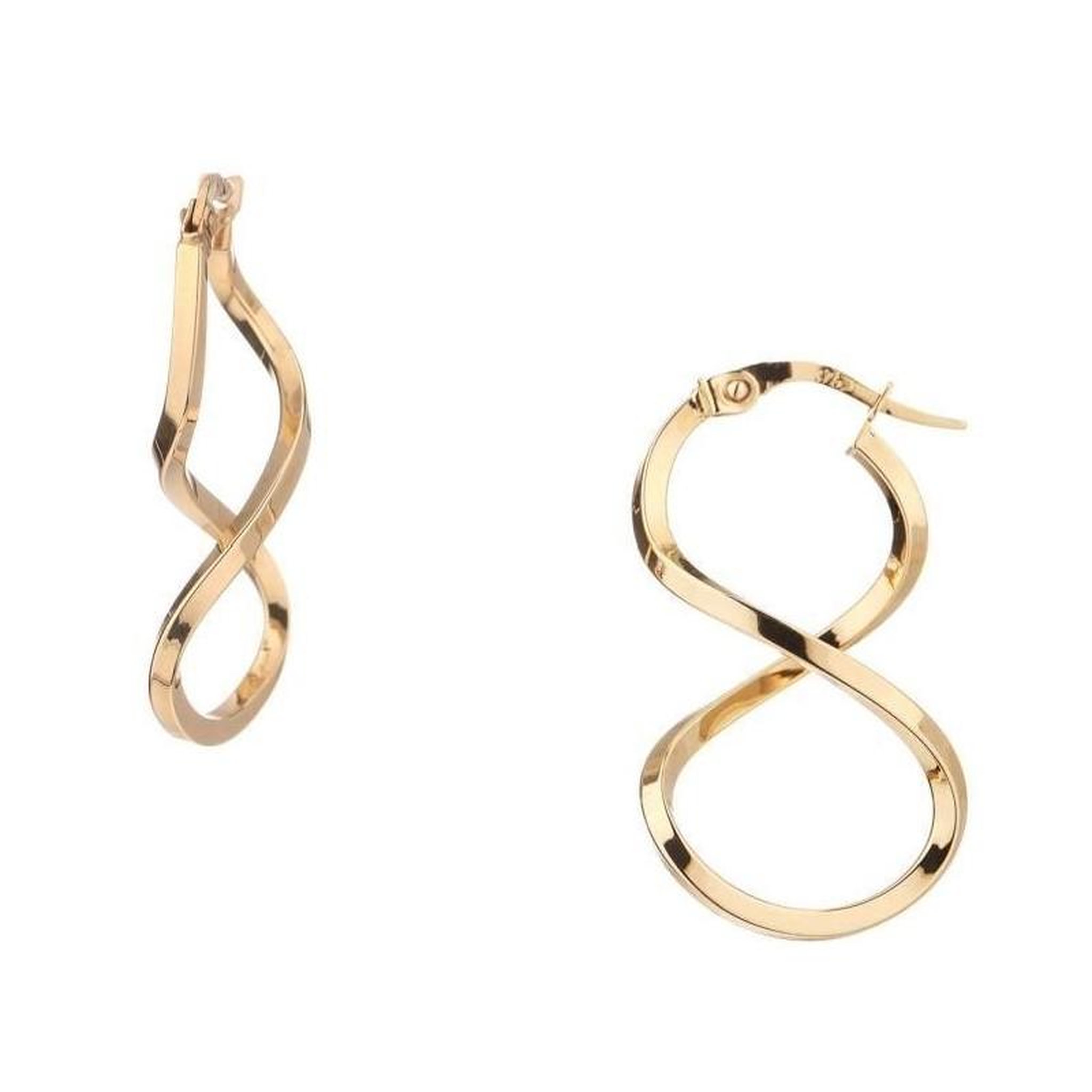L'ATELIER D'AZUR Boucles d'Oreilles Créoles Infini - Or Jaune - Femme