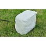 Voir la diapositive 4 : VIDAXL 4 prises de jardin etanches Resine Blanc