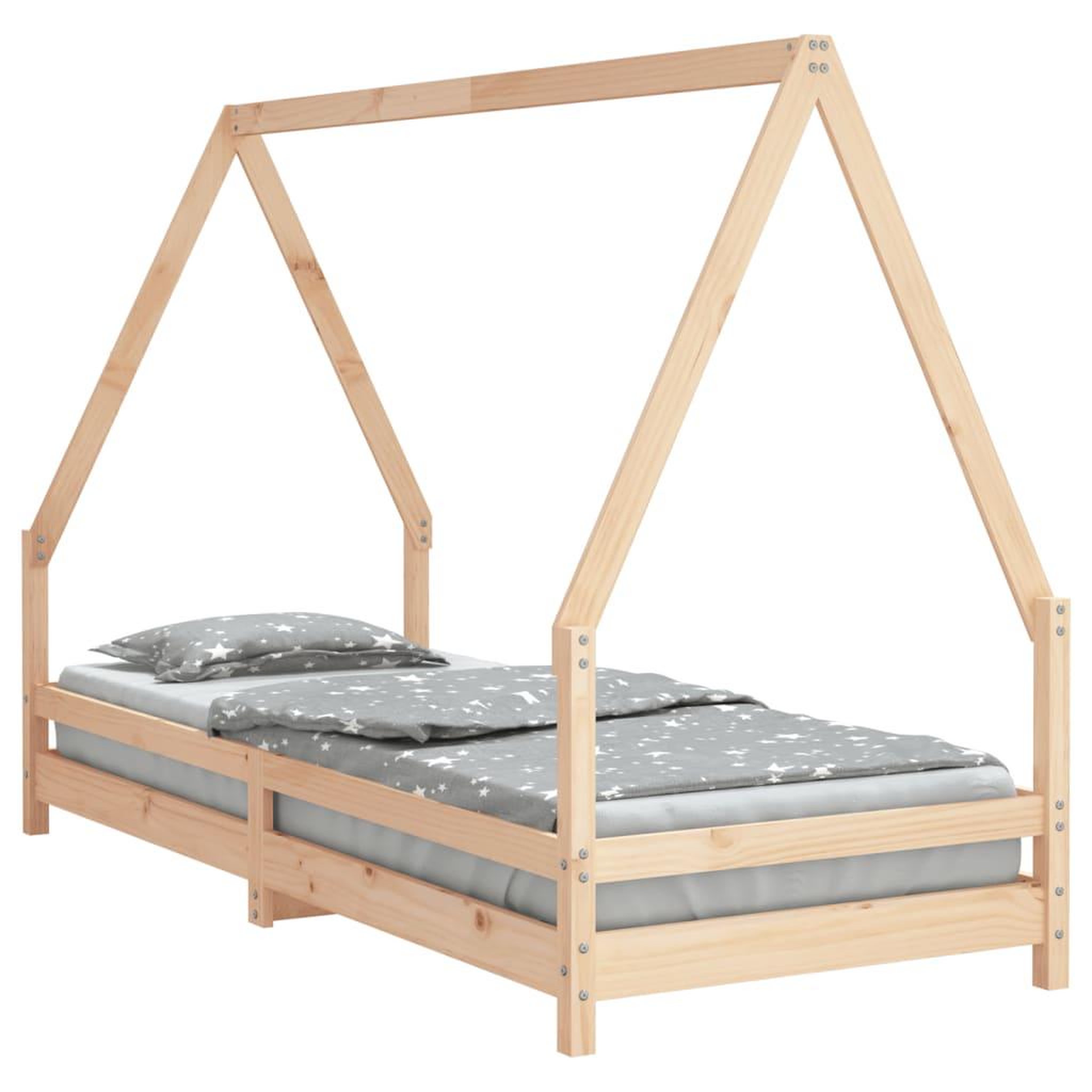 Voir la diapositive 2 : VIDAXL Cadre de lit pour enfants 90x200 cm bois de pin massif