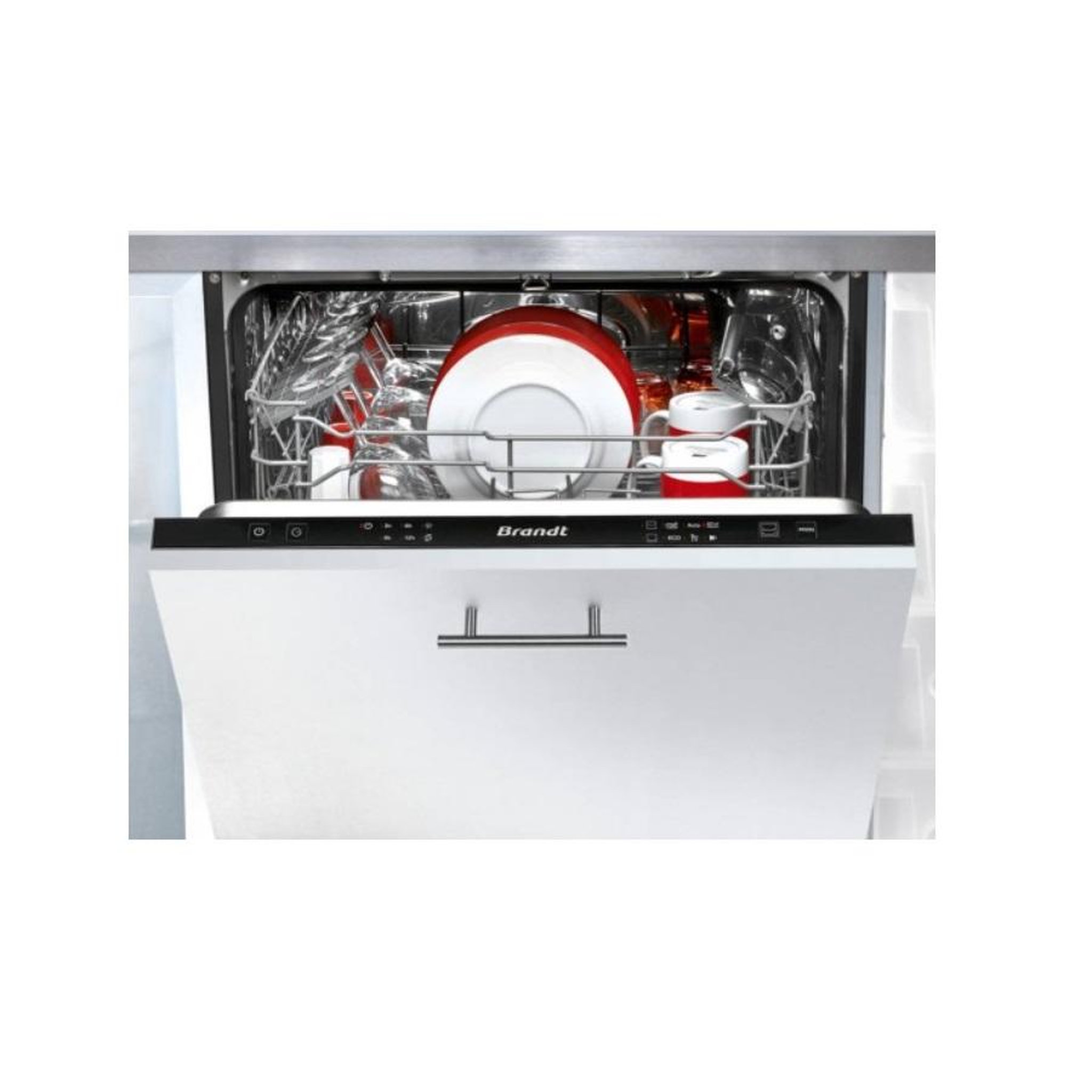 Voir la diapositive 1 : BRANDT Lave-vaisselle 60cm 14 couverts 44db tout intégrable - bdj424lb