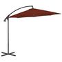 Voir la diapositive 2 : VIDAXL Parasol de jardin en porte-a-faux avec mat en acier terre cuite